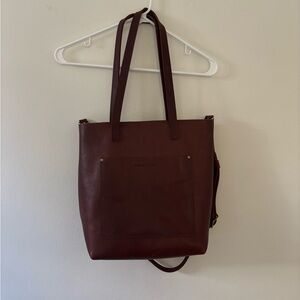 Portland Leather Goods Cognac Full Size Crossbody tote